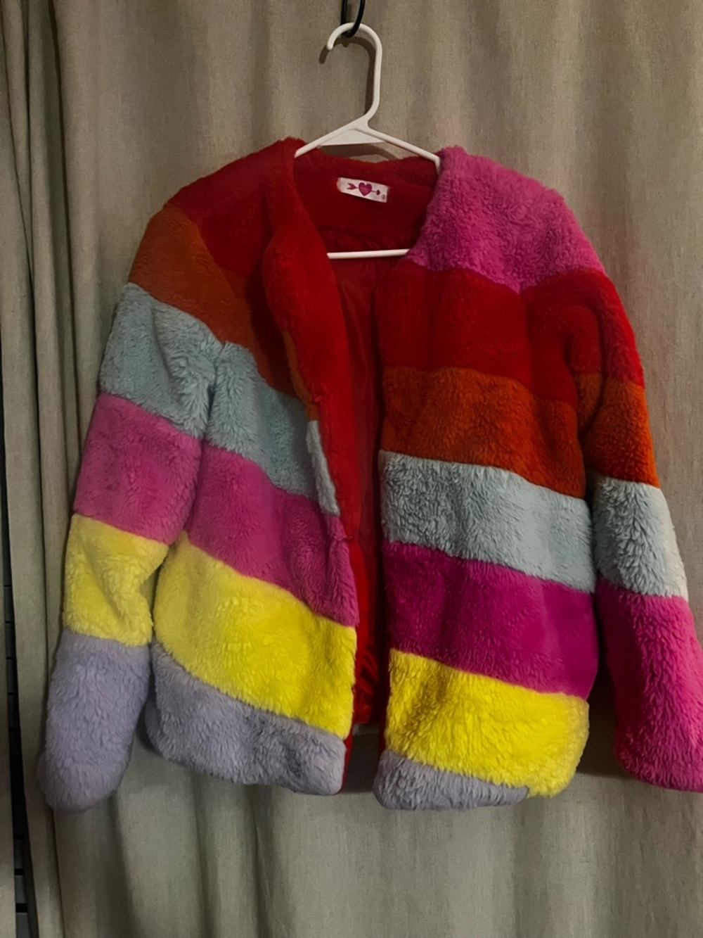 Buddy Love Winterland Colorblock Faux Fur Jacket - Multi Color - Picture 3 of 7